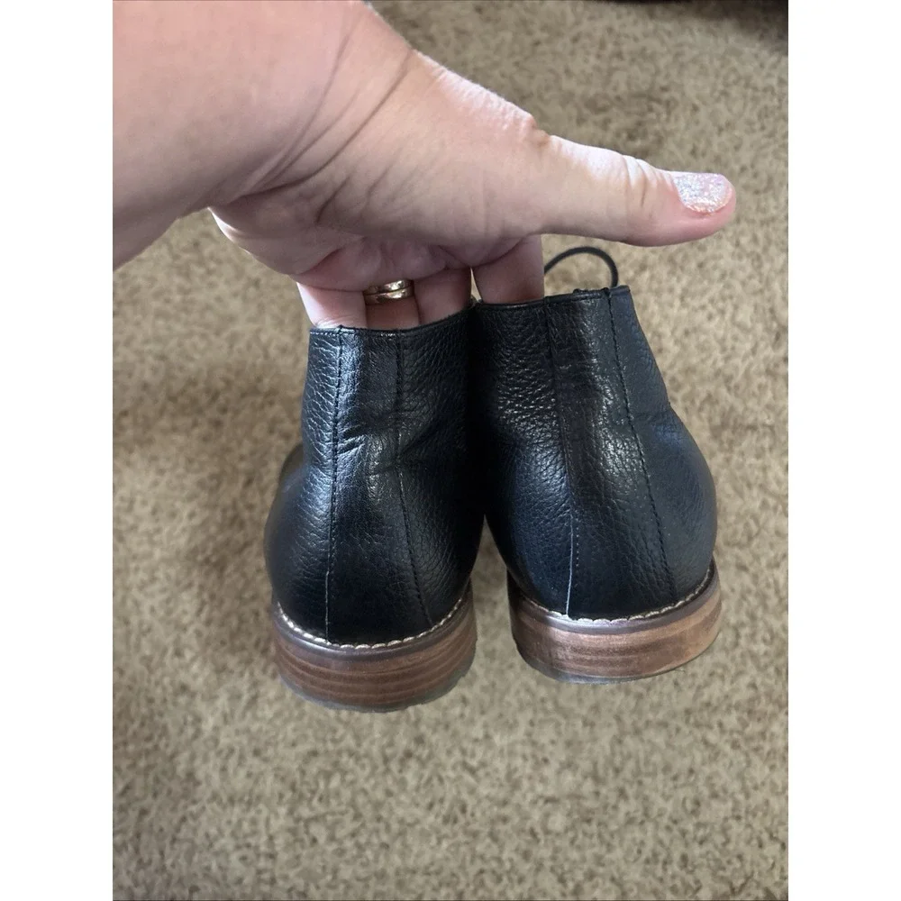 Mens Black Leather Chukka Boots - Joseph Abboud Sz 11 Men's Black Pebbled